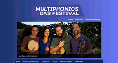 Desktop Screenshot of multiphonics-festival.com